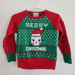 Holiday Sweater Meowy Christmas Sweater Size 18 Months